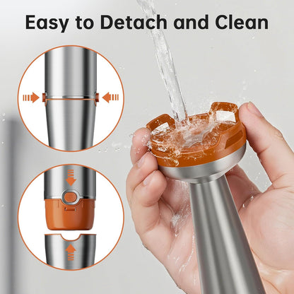 Turelar Immersion Blender Handheld Corded Hand Blenders Set 1100W, Trigger Variable Speed 5 in 1 Stick Emulsifier with Chopper, Whisk and Frother for Soup, Baby Food and Smoothies, Orange
