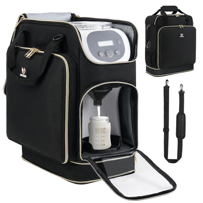Carrying Case Compatible with Baby Brezza Formula Pro Mini Baby Mixer Machine, Insulated Formula Mixer Travel Bag with Shoulder Strap