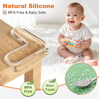 12 Pack Corner Protectors Baby Corner Guards Furniture Corners & Edges Safety Bumpers Corner Covers Baby Safety for Sharp Edges