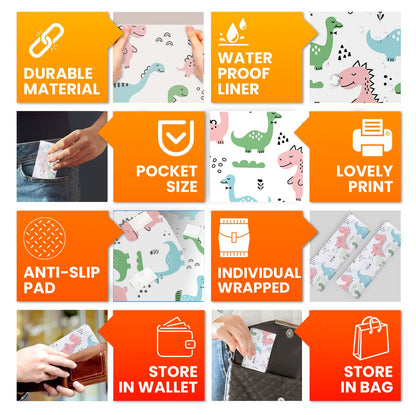 20 Extra Large Toilet Seat Covers Disposable for Kids & Adults-Toilet Covers Disposable for travel-Toddler Toilet Seat Cover Liners for Potty Training-Individually Wrapped-Waterproof (Bees)
