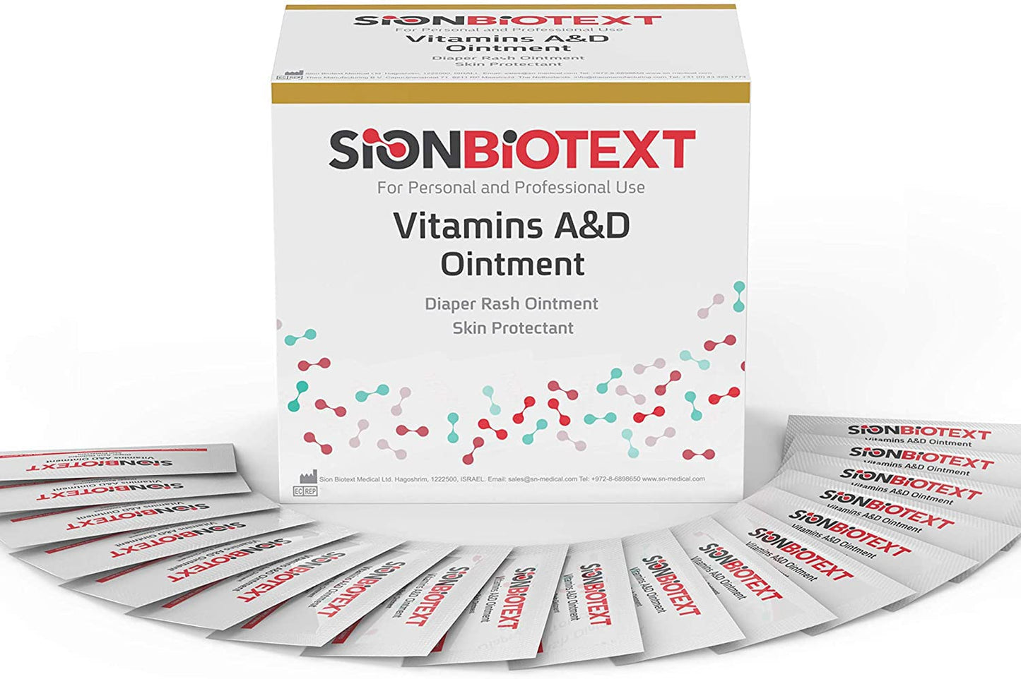 A and D Ointment by Sion Biotext Baby Diaper Rash Vitamin A + D Cream for Dry Skin, Cuts, Burns Soothing Baby Care Medical Moisturizer + First Aid. (1 Tube 4oz)