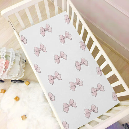 Fall Cute Mushroom Leaves Fitted Crib Sheets Stretchy Portable Playard Sheets for Baby Toddler, Breathable Soft Mini Crib Mattress 52 x 28 in for Boys and Girls