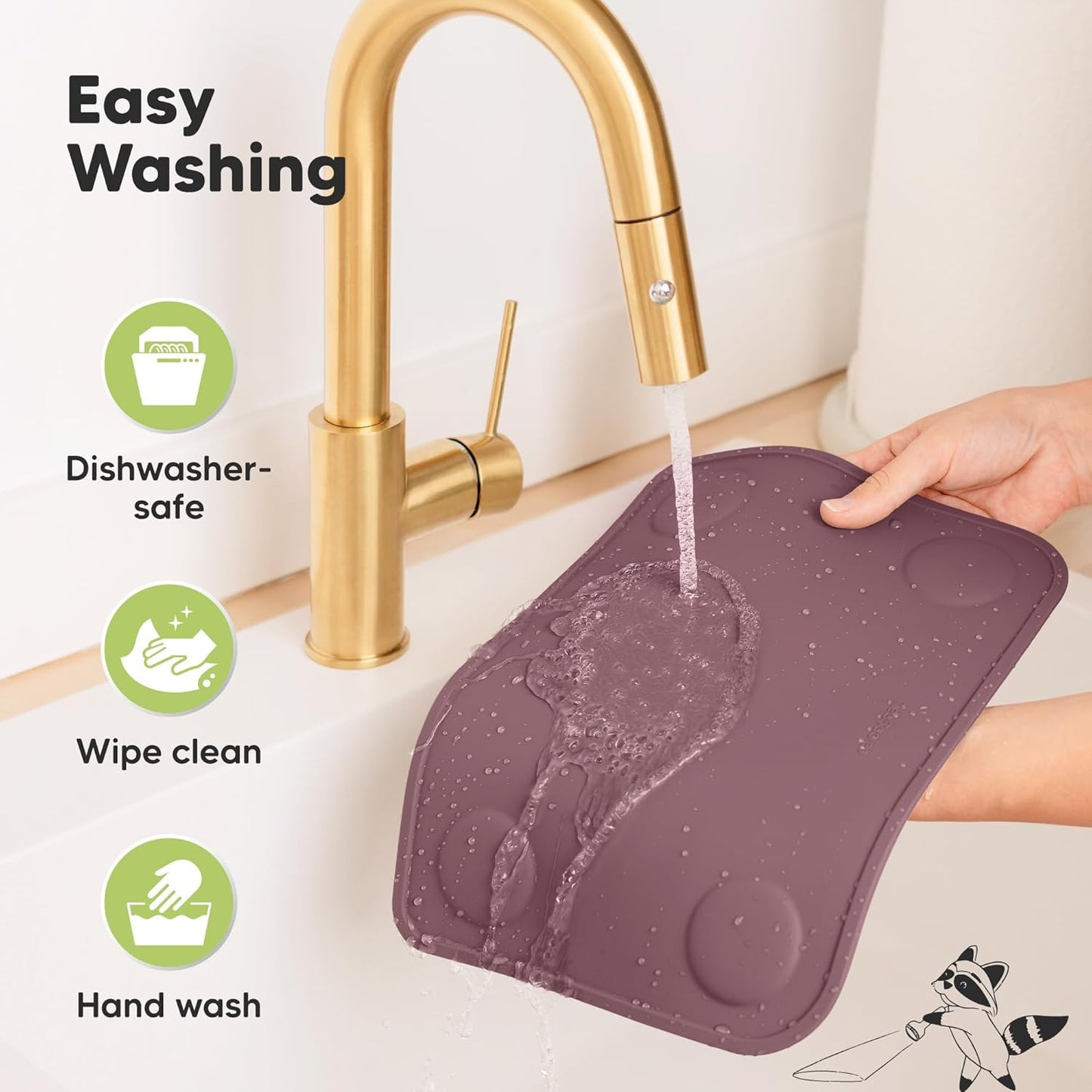 KeaBabies 2pk Silicone Placemats for Toddlers, Kids - 12x9 Non Slip Suction Baby Silicone Placemat for Restaurants, Dining Table,Travel, Easy to Clean, Food Grade/BPA-Free,Small Baby Table Mat(Slate)