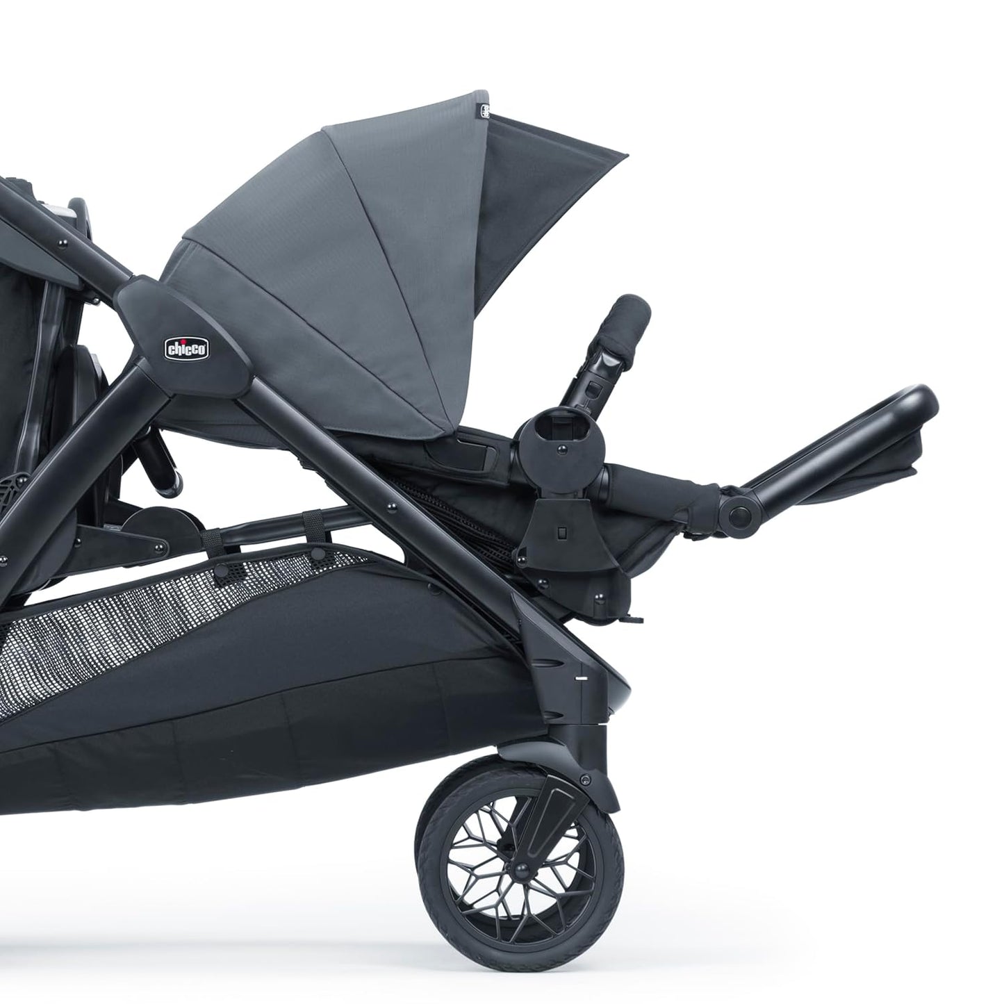 Chicco Corso Flex Infant Car Seat Adapter/Basket for Corso Flex Convertible Stroller, Compatible with Any Chicco Infant Car Seat, Black/Black