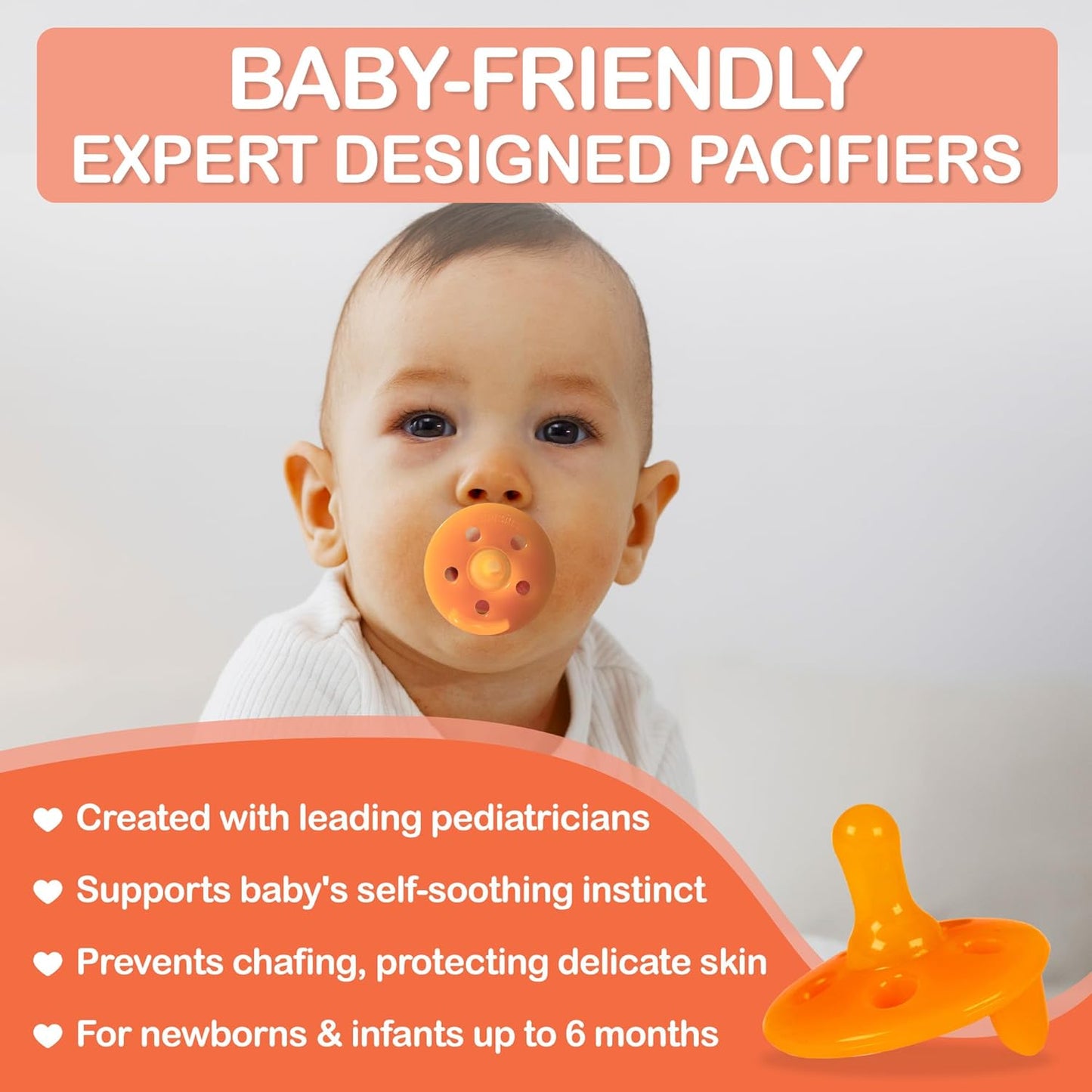 Baby Shusher Portable Sound Machine - Mom-Like 'Shh!' Sound for Baby, Sleeping Soother, Newborn Essentials for Crib, Battery Operated Hush, Travel Friendly, Shower & Registry Gift - 1 Count