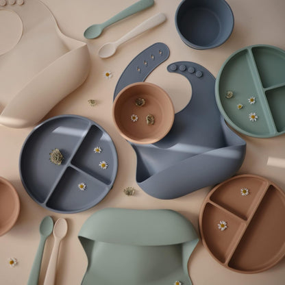 mushie Silicone Suction Plate | BPA-Free Non-Slip Design (Soft Lilac)