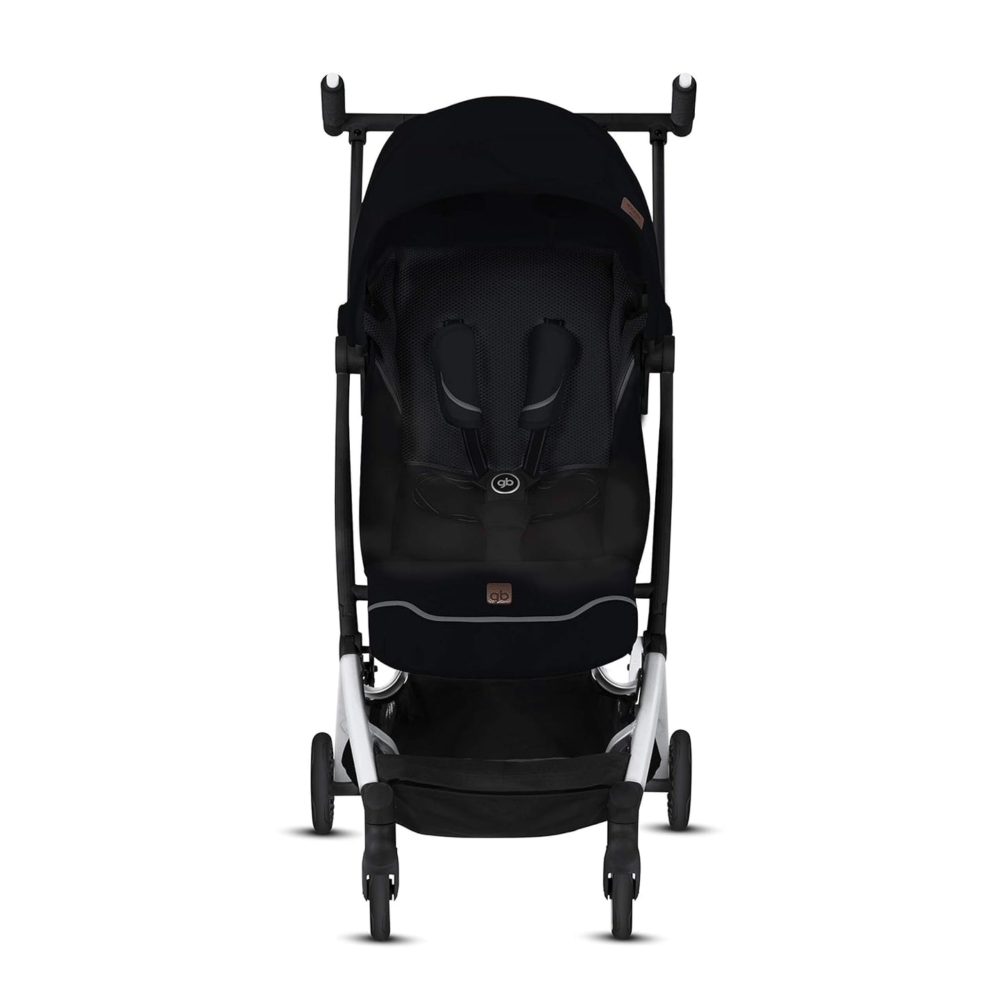 gb Pockit+ All-Terrain, Ultra Compact Lightweight Travel Stroller with Canopy and Reclining Seat in Velvet Black