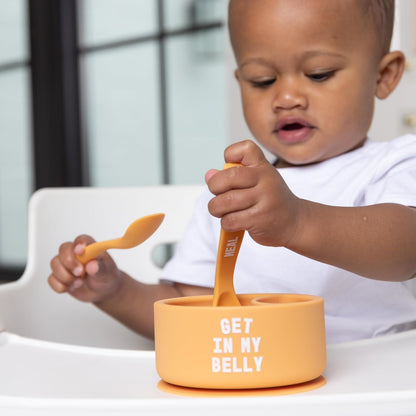 Bella Tunno Silicone Suction Bowl for Toddlers and Babies, Food Grade BPA Free Silicone, Non Slip Suction Base, Microwave & Dishwasher Safe, Ideal Baby-Led Weaning & Self Feeding Bowl, Miss Mess