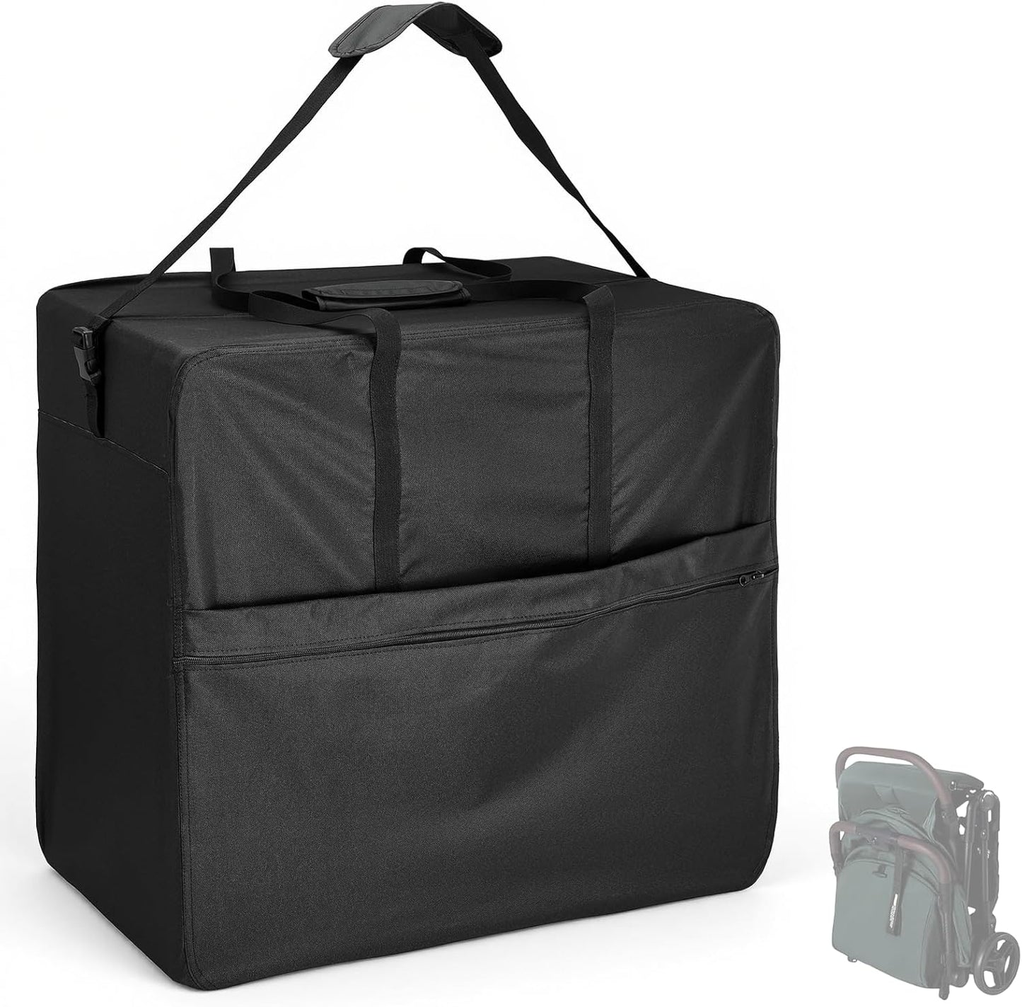 Baby Travel Stroller Bag - Compact & Airplane-Friendly Bags for MAMAZING 11.6 Lbs Lightweight Baby Strollers, Waterproof Carry Case for Car and Airplane Traveling, Black