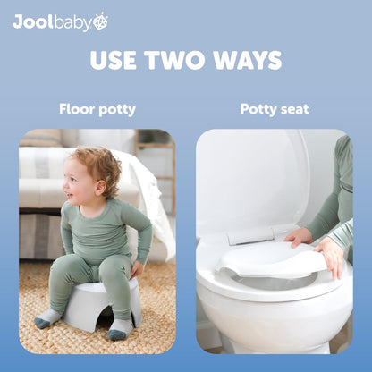 Jool Baby 2-in-1 Toddler Potty Chair + Training Seat for Toilet Training – Splash Guard, Easy to Clean (Sage)