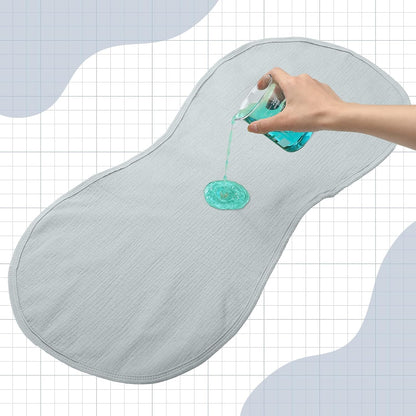Hahafelt 3 Pcs Changing Pad Liners Fits in Peanut Shape Changing Pad Waterproof Diaper Mats Organic Cotton Peanut Mats are Warm on Baby's Back, Washable Reusable (Starry Style,Multicolor)