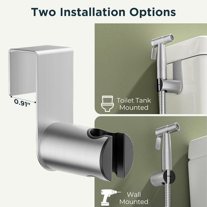 Handheld Bidet Sprayer for Toilet, Stainless Steel Jet Spray Kit Adjustable Pressure, Leak-Proof Jet Spray, Feminine Wash & Muslim Shower, Wall/Toilet Mount, Used for RV Toilets