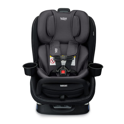 Britax Poplar S Convertible Car Seat, 2-in-1 Car Seat Extended Rear Facing, 17” Slim Car Seat Design with Fast & Easy ClickTight Installation, Anti-Rebound Bar & SafeWash Fabrics — Cowmooflage