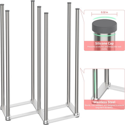Collapsible Bottle Drying Rack, Baby Bottle Drying Rack, Foldable Cup Draining Holder, Retractable Reusable Silicone Bag Dryer with Non-Slip Bottom