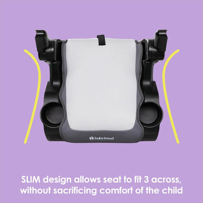 Baby Trend Protect 2-in-1 Booster Seat, Grey Tech – Lightweight Belt-Positioning Design, Cushioned Comfort, Everyday Big-Kid Support