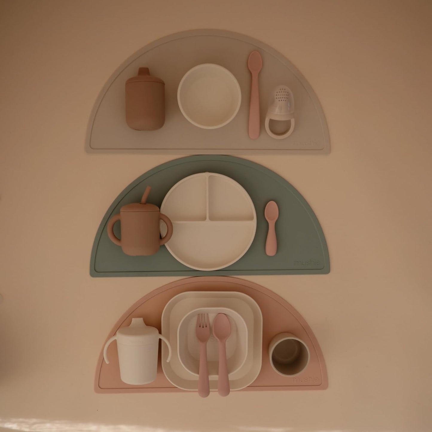 mushie Silicone Suction Plate | BPA-Free Non-Slip Design (Soft Lilac)