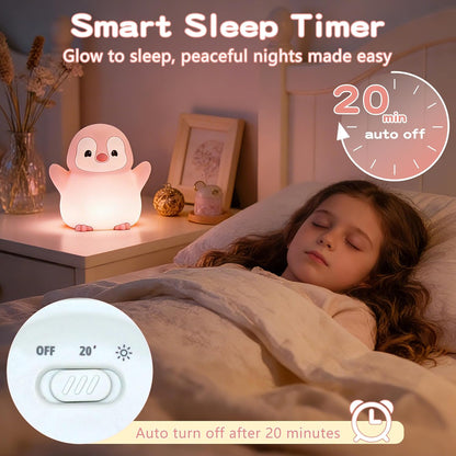 Cute Panda Night Light with White Noise, Sound Machine for Baby Sleeping Aid ,Toddler Sleep Trainer 4 Soothing Sleep Sounds,Timer/Dimmable Nursery Silicone Night Light, Cute Gifts for Kids Boys/Girls