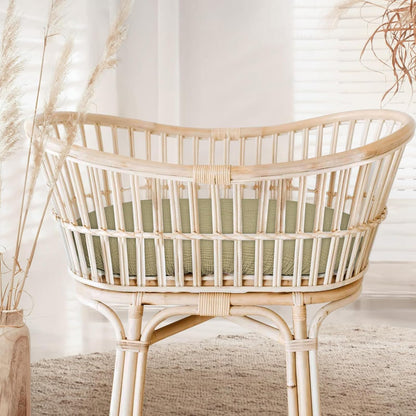 lulumoon Baby Bassinet Sheets Muslin: Cotton Bedside Bassinet Sheets Leaf for Boys - Fitted for Bedside Sleeper Mattress