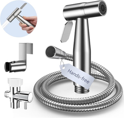 BRITULIF Handheld Bidet Sprayer for Toilet, Jet Sprayer for Toilet Muslim Shower, Adjustable Cloth Diaper Sprayer Bidets Attachment for Toilet, Toilet Bidet Sprayer with Bidet Hose for Feminine Wash