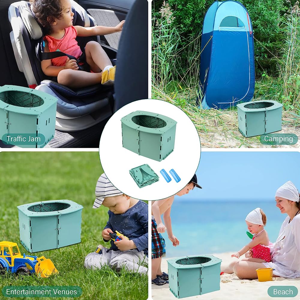 Portable Potty for Toddler,Travel Potty for Kids，Travel Potty for Car，Apply toCamping, Tourism, Outdoor, Indoor