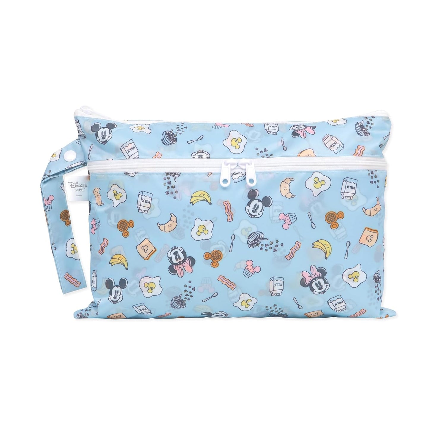 Bumkins Disney Waterproof Wet Bag for Baby, Travel, Swim Suit, Cloth Diapers, Pump Parts, Pool, Gym Clothes, Toiletry, Strap to Stroller, Daycare, Zip Reusable Bag, Packing Pouch, Winnie the Pooh