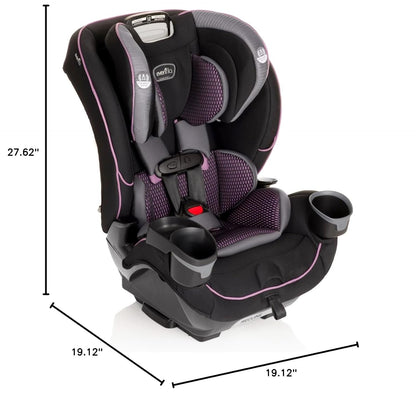 Evenflo EveryFit/All4One 3-in-1 Convertible Car Seat (Augusta Pink)