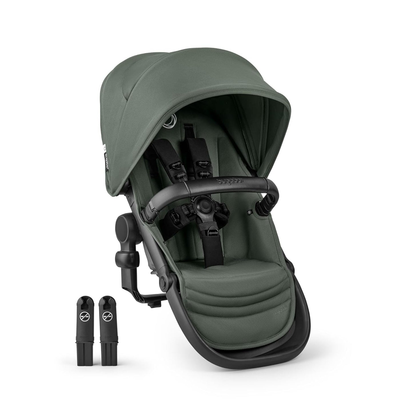 Bugaboo Kangaroo Sibling/Second Seat – Forest Green | Converts Kangaroo Stroller to Double | UPF 50+ Canopy, Adjustable Footrest, Reversible Toddler Seat