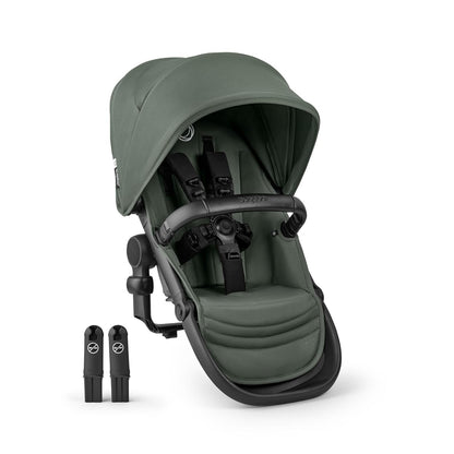 Bugaboo Kangaroo Sibling/Second Seat – Forest Green | Converts Kangaroo Stroller to Double | UPF 50+ Canopy, Adjustable Footrest, Reversible Toddler Seat