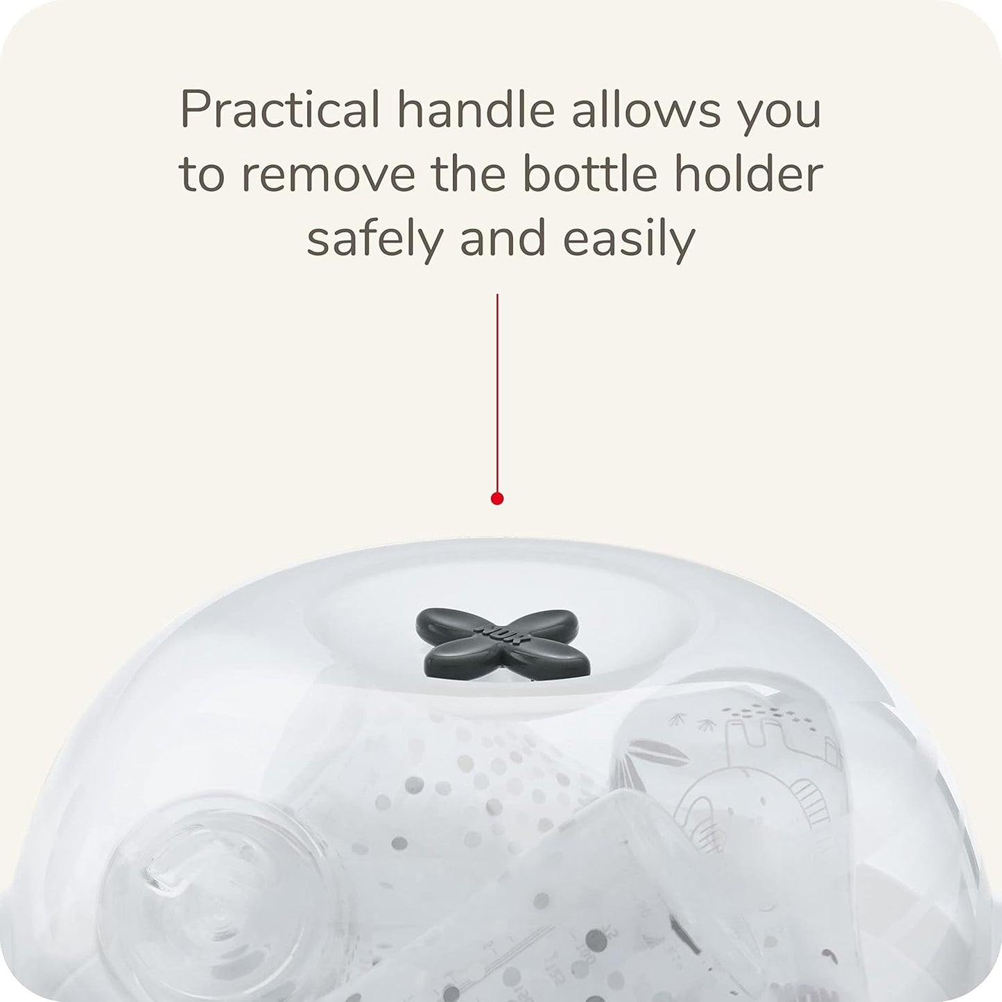NUK Micro Express Microwave Baby Bottle and Accessory Sterilizer, a Fast & Effective Sterilization, Using Natural Steam