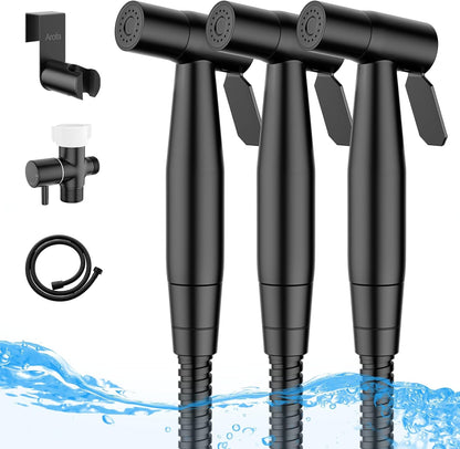 Arofa Handheld Bidet Sprayer for Toilet - 2 Pack Bidets Faucet for Existing Toilets Cloth Diaper Jet Sprayer, Stainless Steel Muslim Shower with Bidet Hose for Feminine Wash