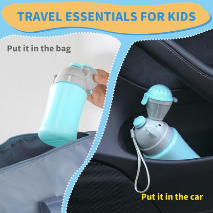 ONEDONE Portable Baby Child Potty Urinal Emergency Toilet for Camping Car Travel and Kid Potty Pee Training (boy)