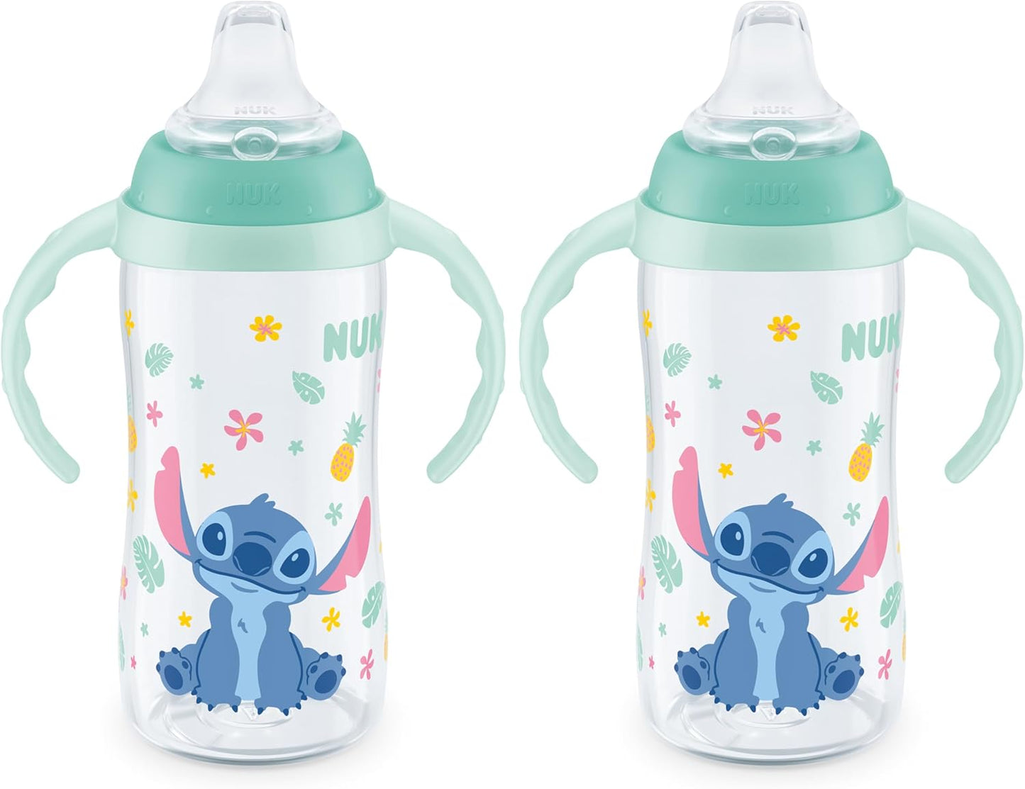 NUK Mickey Mouse Large Learner Cup 10oz 2pk – BPA Free, Spill Proof Sippy Cup