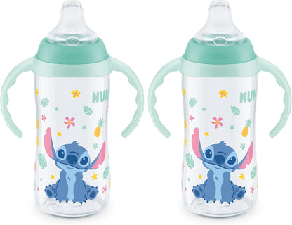NUK Mickey Mouse Large Learner Cup 10oz 2pk – BPA Free, Spill Proof Sippy Cup
