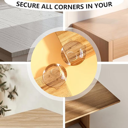 12 Pack Corner Protector Baby Guards for Furniture Corners, Clear Furniture Corner Protectors, Animals Silicone Table Edges Protectors for Cover Furniture