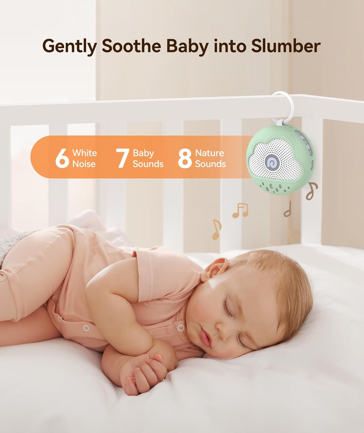 Dreamegg White Noise Machine - Portable Sound Machine Baby with Safe Silicone Cover, Features Powerful Battery, 21 Soothing Sound, Noise Canceling for Sleeping, Baby Registry Gift, Nursery(Blue)