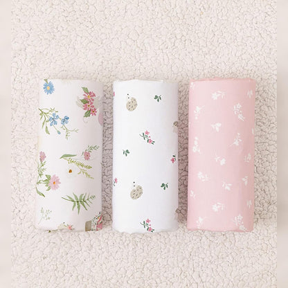 PHF 3 Pack Soft Mini Crib Sheets, Floral & Animal Pack N Play Sheets for Baby Boys Girls, No Slip Universal Fit for Pack N Play, Playard, Portable and Mini Crib Mattresses,Floral & Animal