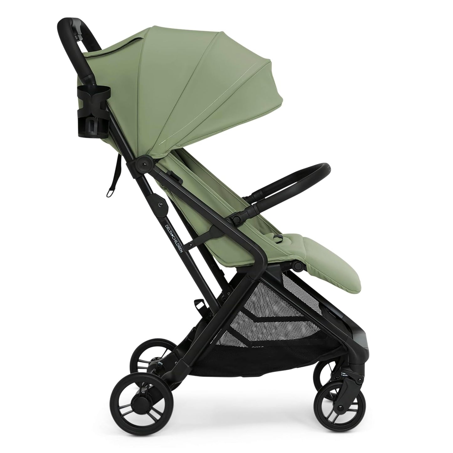Delta Children Icon Ultra Compact Travel Stroller - Greenguard Gold Certified, Black