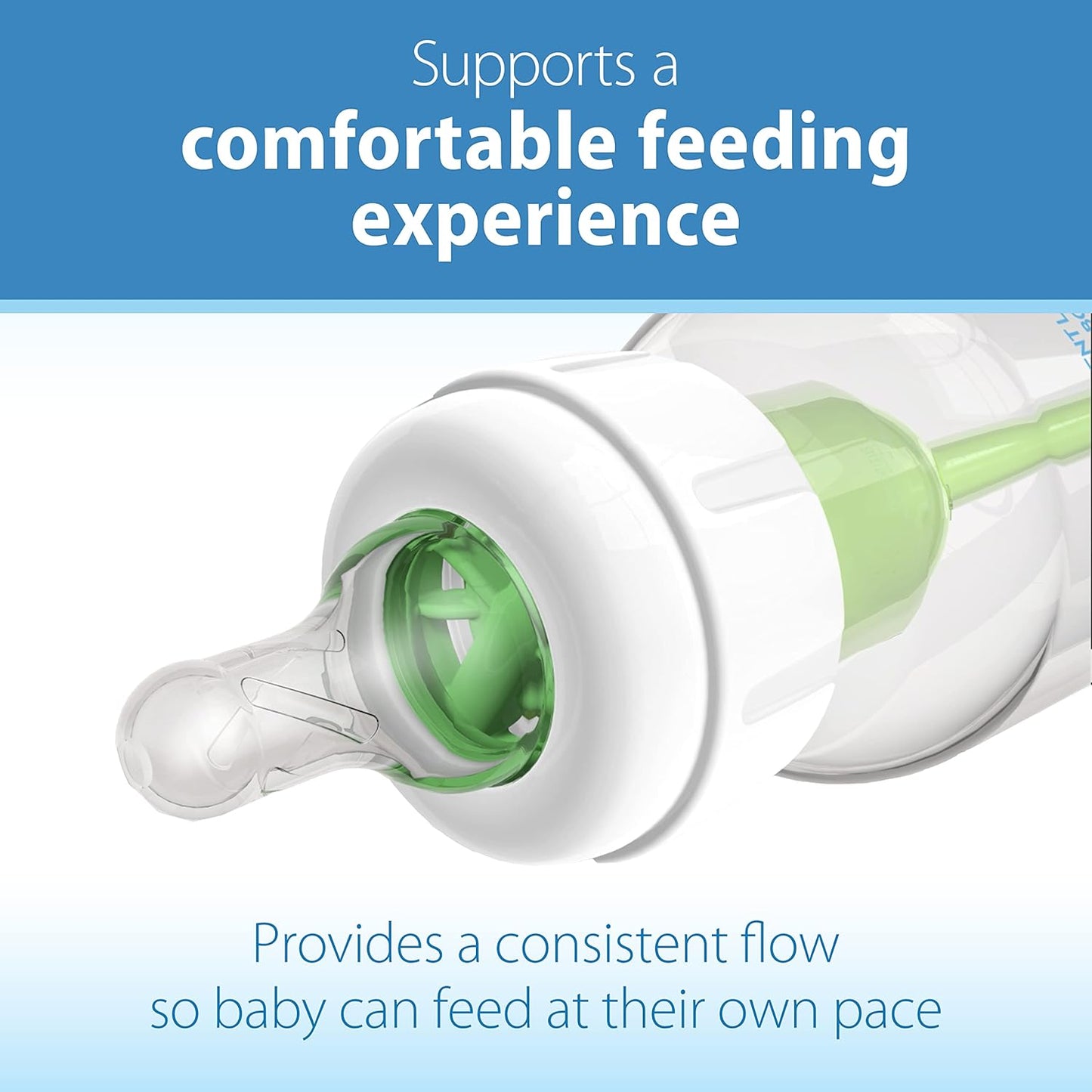 Dr. Brown's Natural Flow Level 1 Narrow Baby Bottle Silicone Nipple, Slow Flow, 0m+, 100% Silicone Bottle Nipple, 6 Count (Pack of 1)