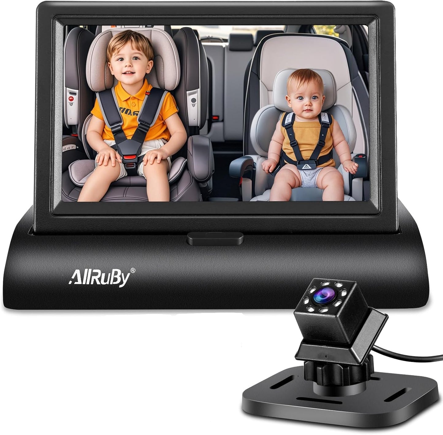 Baby Car Camera Monitor,Baby car Mirror,for USB/USBC/CigaretteLighter Ports, View Infant in Rear Facing Seat with Wide Clear View,Aimed at Baby-Easily to Observe The Baby's Every Move