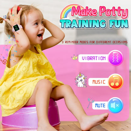 Potty Training Watch and Board Book for Kids: Water Resistant Potty Watches for Toddler Boys Rechargeable Toilet Reminder Dinosaur Toddler Watch 1-3 Birthday Gifts for 2 3 4 Year Old Boy (Blue)