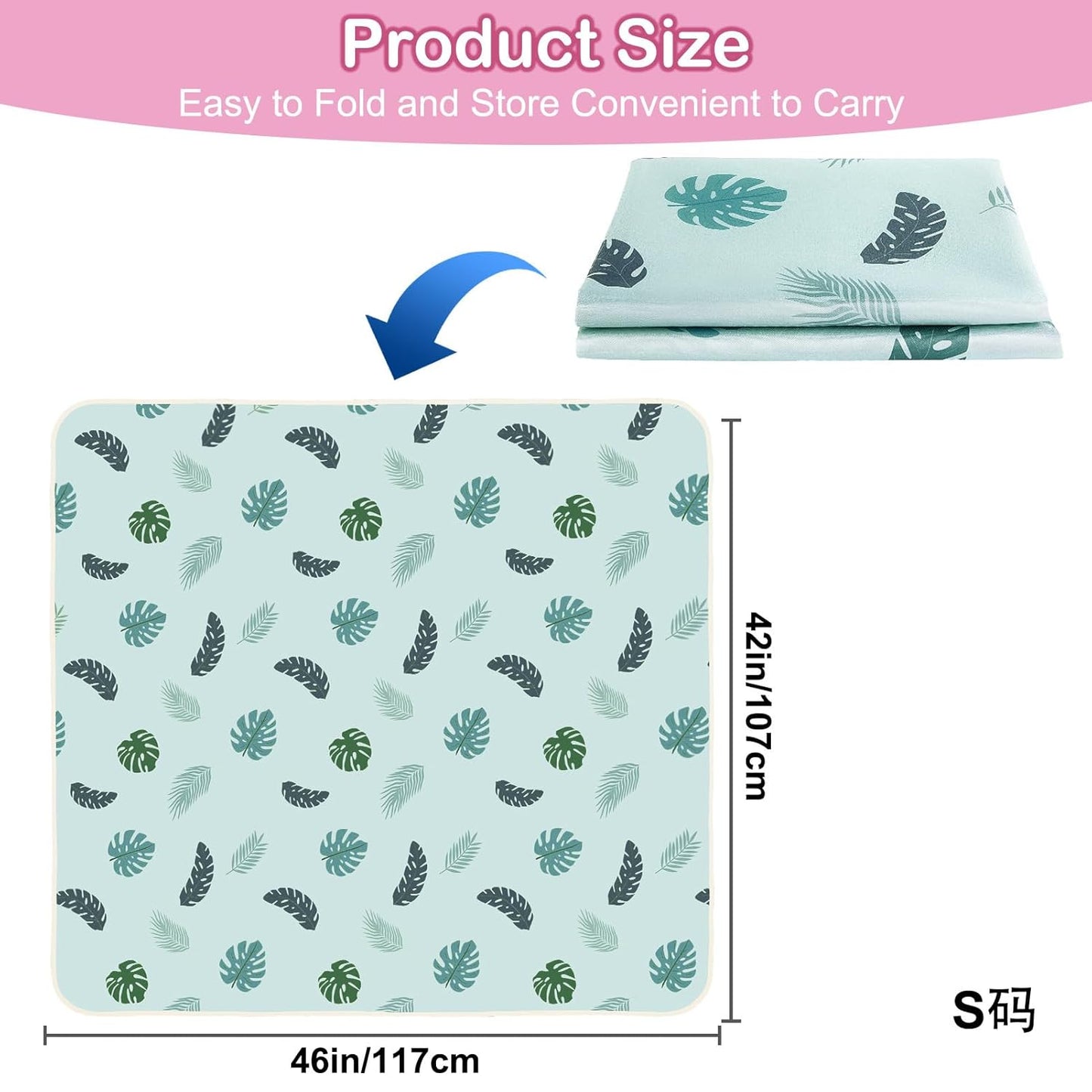 Basumee Splat Mat High Chair Mat Waterproof Baby Play Splat Mat for Under High Chair Food Catcher Highchair Mat for Floor Non Slip Bottom, Pink Rainbow, 46x42 Inches