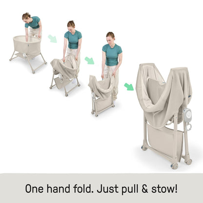 Ingenuity Dream Hero Starlight 3-in-1 Co-Sleeping Bassinet and Crib - Lume (Grey), Unisex, Newborn to 12 Months
