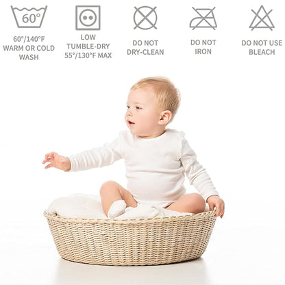 BEDLORE Waterproof Mattress Protector Crib, 2 Pack Soft Gray Mattress Pad, Noiseless Machine Washable Mattress Cover, Ultimate Protection for Your Baby's Crib Toddler Bed (52''x28'')