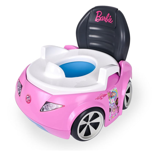 Barbie™ Convertible Car Potty Training Toilet, Includes Detachable Toddler Toilet Seat and Kids Potty, Ages 12 Months and Up, Pink
