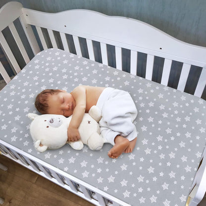 Pack and Play Sheets, 2 Pack Mini Crib Sheets, Stretchy Playard Fitted Sheet, Compatible with Graco Pack n Play, Soft and Breathable Material, Planet & Flower