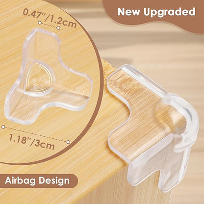 12 Pack Upgraded Corner Protectors Baby, Baby Proofing Corner Guards, Corner & Edge Safety Bumpers, Baby Proof Corners and Edges, Clear Furniture Corner Protectors for Table Edges & Sharp Corners