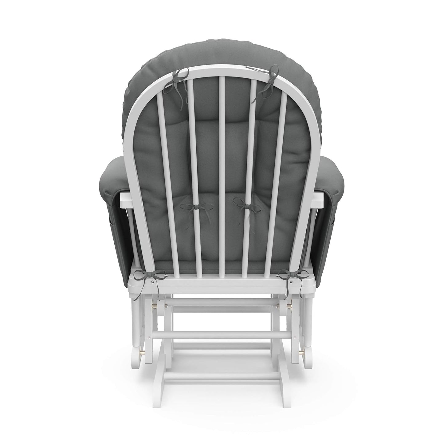 Storkcraft Premium Hoop Glider & Ottoman (Espresso/Gray Swirl) — GREENGUARD Gold Certified Nursery Glider, Solid Wood Craftsmanship, Smooth-Gliding Nursery Chair and Ottoman, Award-Winning - Colors B