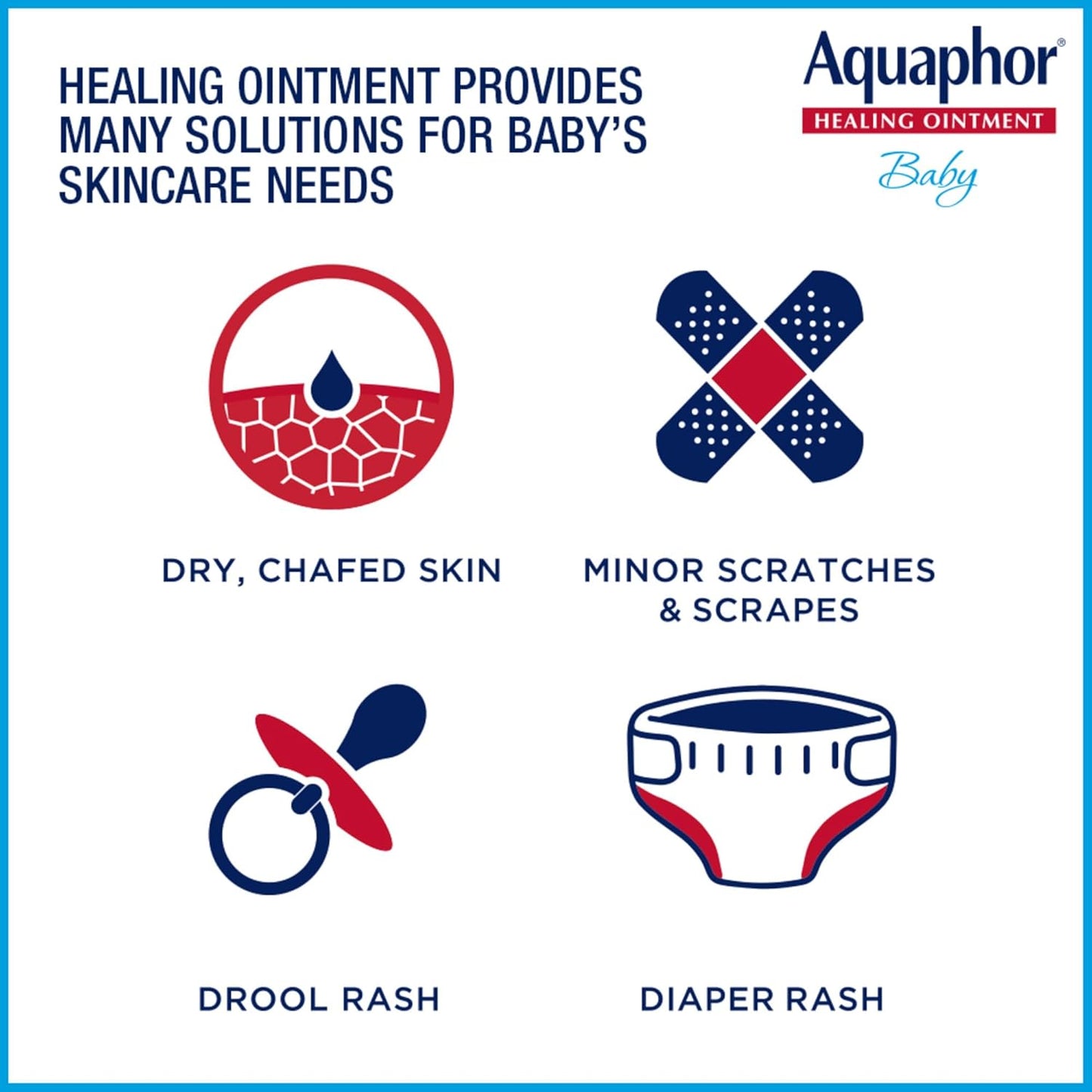Aquaphor Baby Healing Ointment (14 Oz) + 3-in-1 Diaper Rash Cream (3.5 Oz), Hypoallergenic and Fragrance Free Skin Care Set for Babies