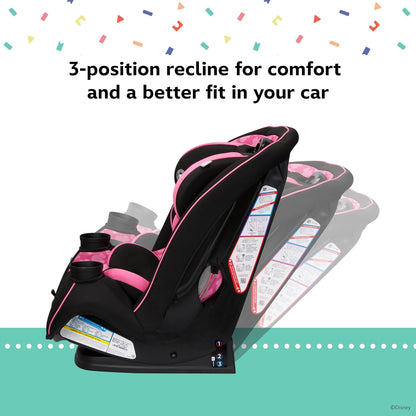 Disney Grow and Go Convertible Car Seat, Rear Facing 5-40 pounds, Forward Facing 30-65 pounds, Booster 40-100 lbs, Convert from Infant to Toddler, Mickey Sprinkle