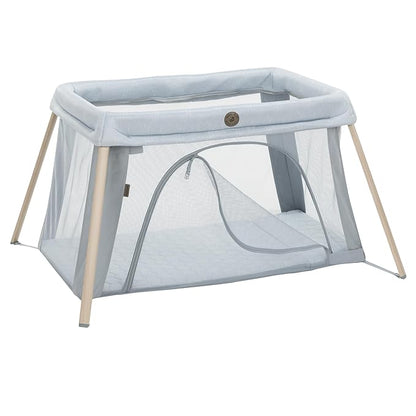 Maxi-Cosi Calao Travel Playard, Infant Bassinet, Toddler Playpen, Portable, Lightweight, Foldable, Easy Setup, with Carry Bag, Breathable Mesh, Classic Slate